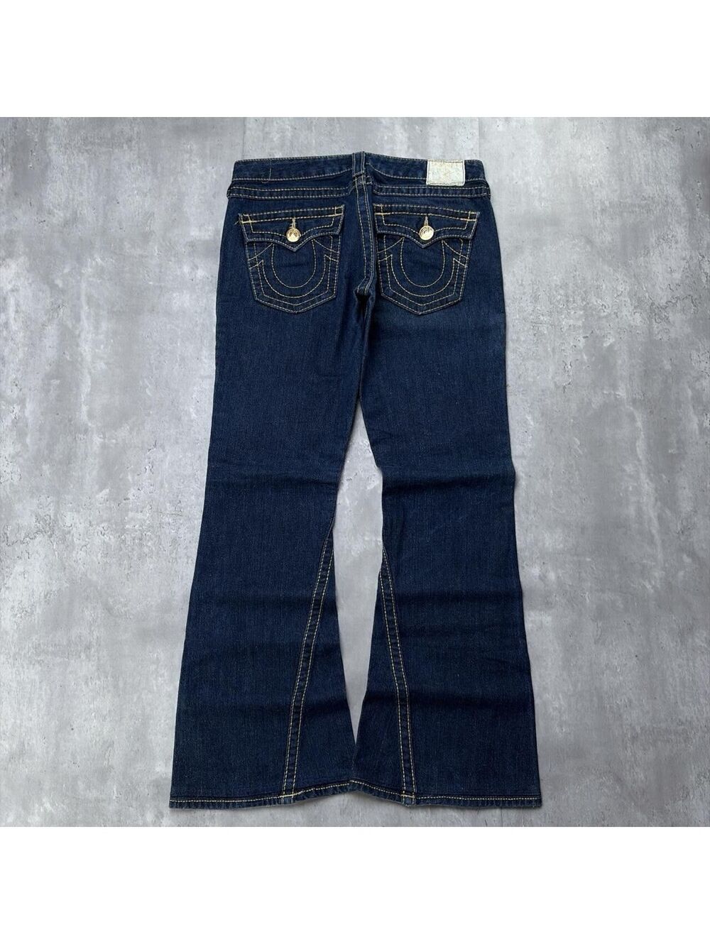 Y2K True Religion Grunge Joey Big T Flared Denim Jeans